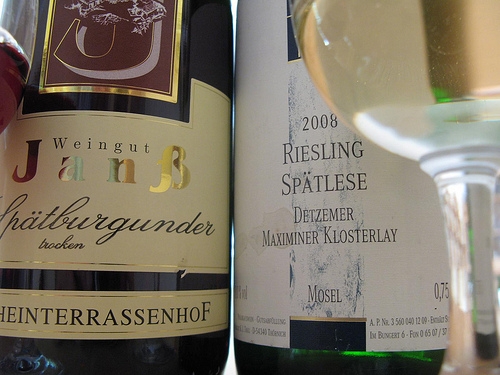 Weingut Thul Riesling Spätlese und Weingut Janß Spätburgunder trocken